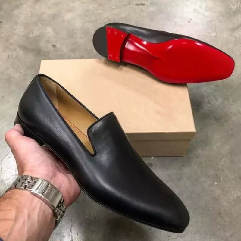 Red bottoms mens loafers clearance