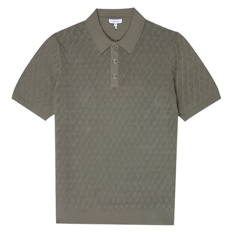 ROCHESTER® 2024 Summer Men's Slim Knit Polo Shirt with Turn-Down Collar and Buttoned Detail - Magnattos