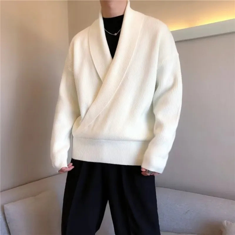 PONCHE® Vintage Wrap V Neck Sweater - Magnattos
