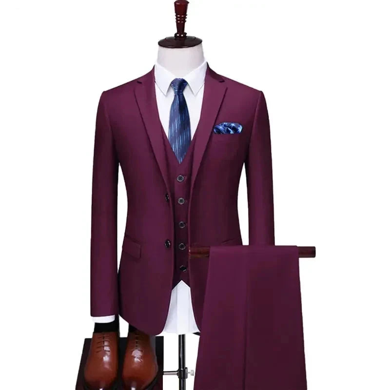 STRAVOS® High-end Formal Suit 3 Pieces - Magnattos