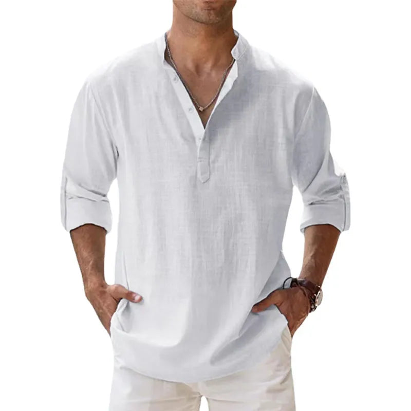 TIRRENO® Cotton Linen Shirts Casual - Magnattos