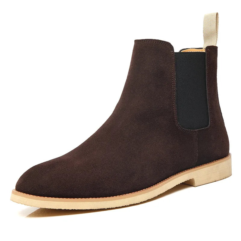 MANI® Retro Suede Genuine Leather Chelsea Boots for Men - Magnattos