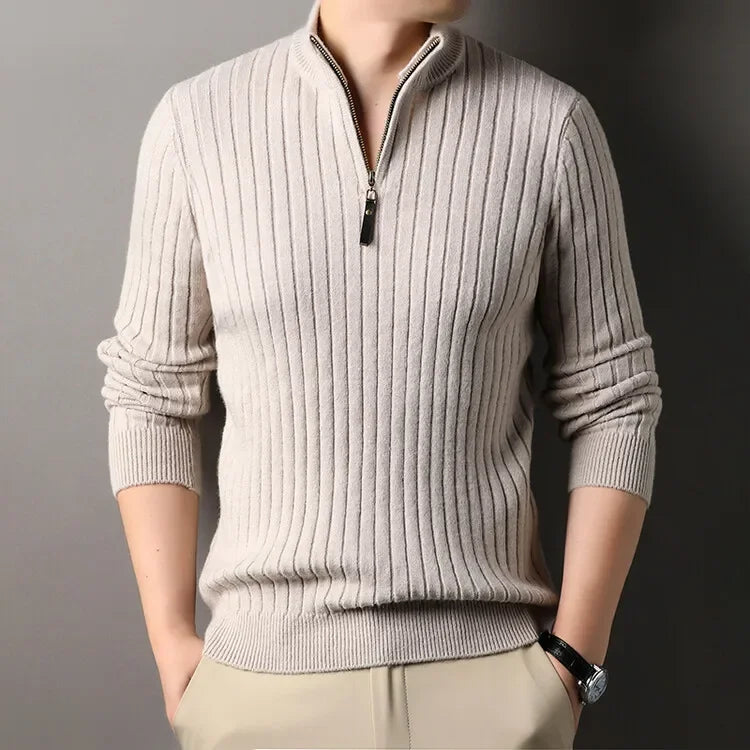 COMO® Sweater – Quarter-Zip Turtleneck Edition