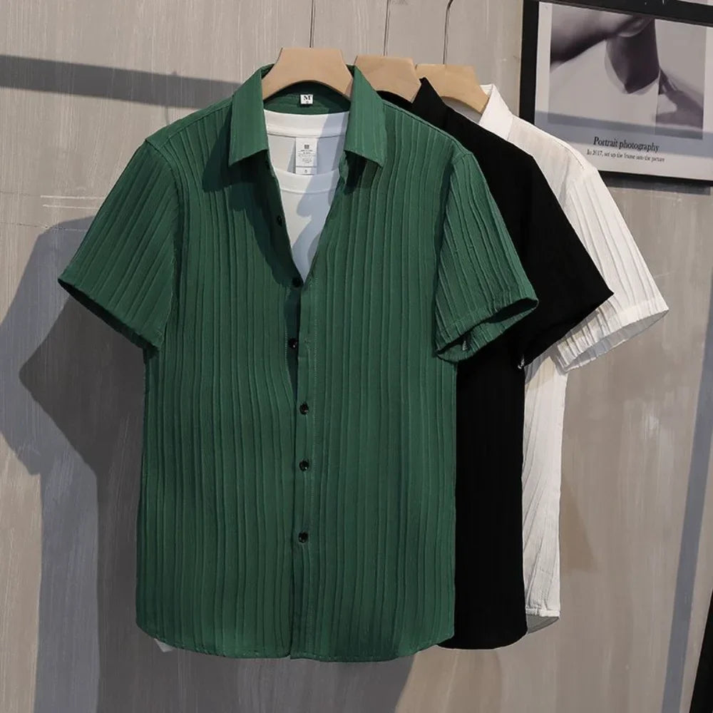 SALVANINI® Turn Down Collar Summer Shirt - Magnattos