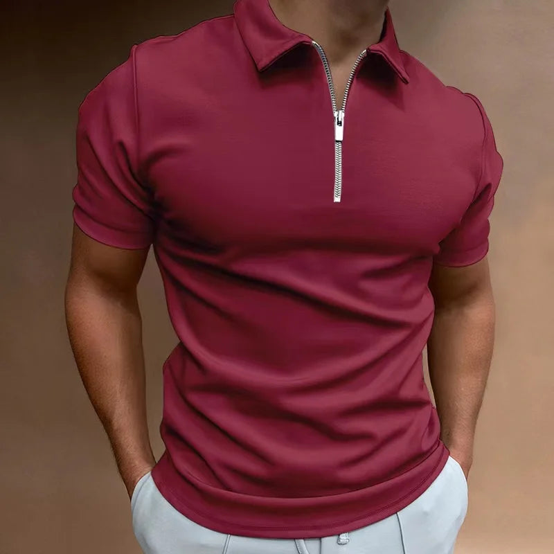 VICENZO® Men's Polo Shirt Collar Zipper - Magnattos