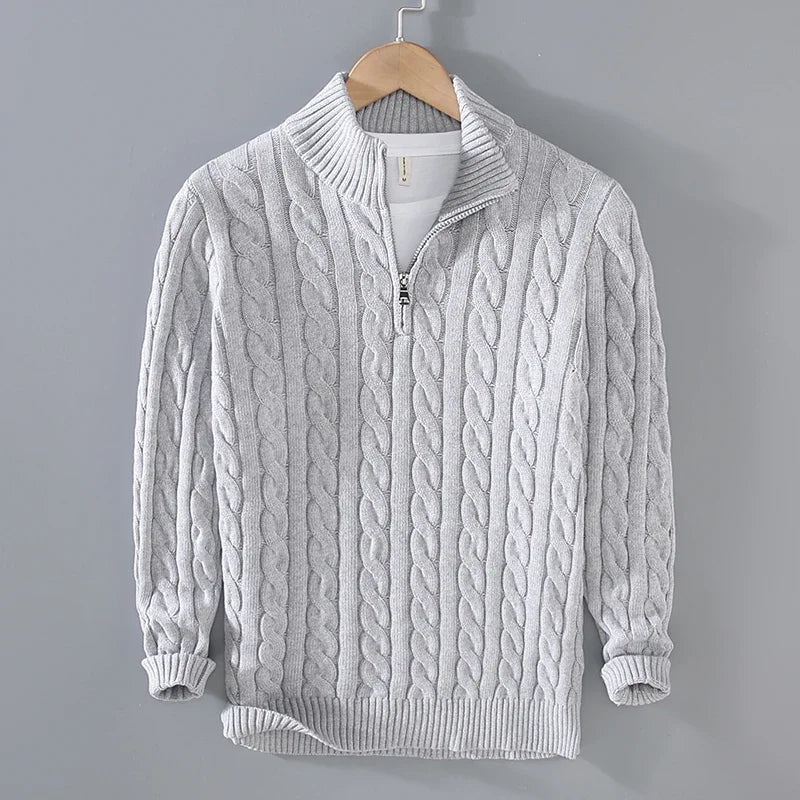 LUCERNE® Sweater – 100% Cotton Knitted Elegance