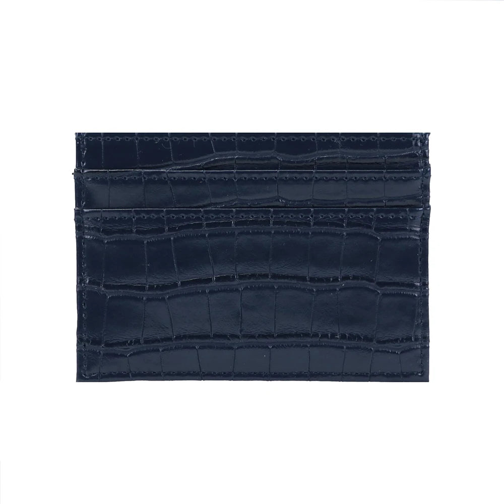 NERO® Croco-Embossed PU Leather Card Wallet