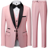 OXFORDIAN® Men’s Wedding Color-Block Collar Suit