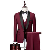 DORCHESTER® Men’s Skinny 3-Piece Tuxedo Suit – Ultimate Formal Elegance for Weddings, Proms, and Special Occasions