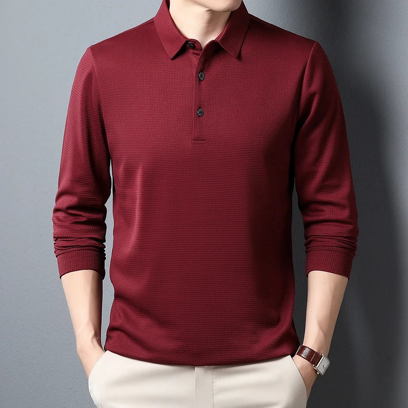 SEIBEL® Men's Business Casual Polo Long Sleeve - Magnattos