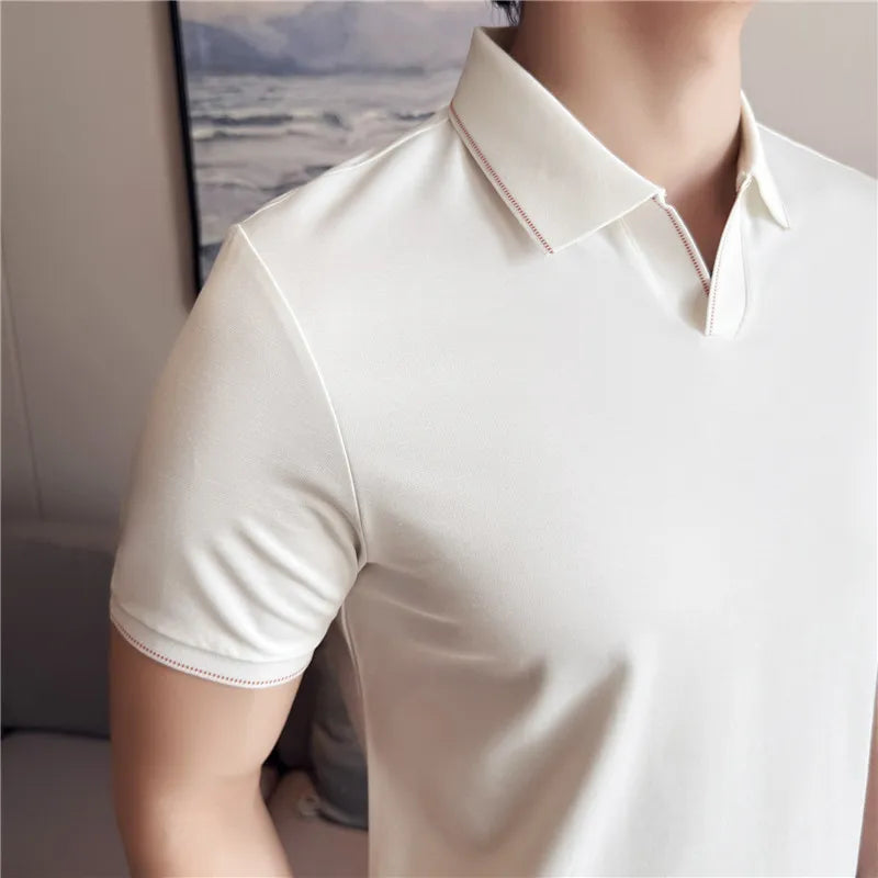 MONREALE® Men's Ice Silk Short Sleeve Polo Shirt
