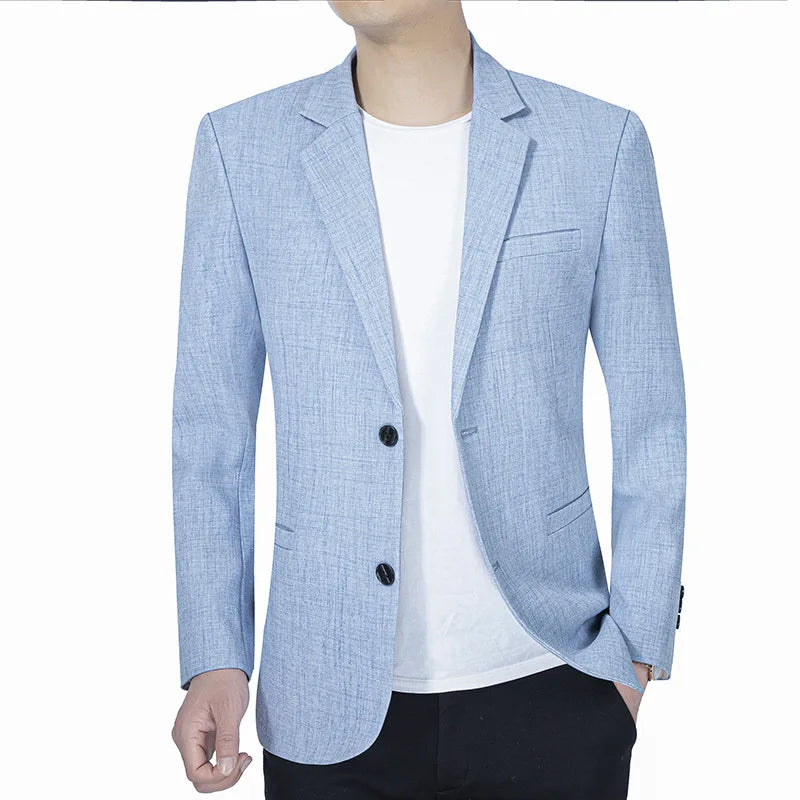 BRANDFORD® Men's 2024 Slim Suit Jacket – Lightweight Business Casual Blazer for Spring & Autumn - Magnattos