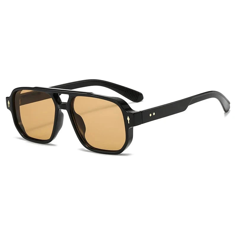 STIRLING® Square Tortoiseshell Preppy Sunglasses