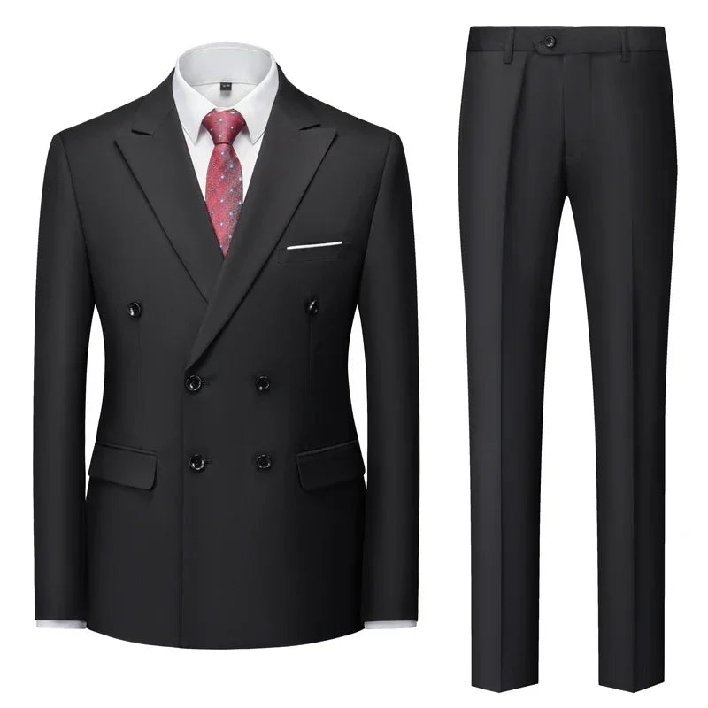 ALEKSEI® Suit Jacket Blazers Coat Pants 2 Peaces Set - Magnattos