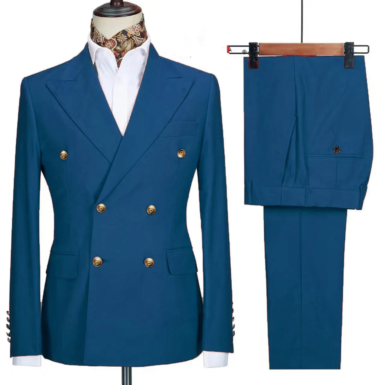 RENNEI® Slim Fit Suit Blazers Jacket Pants - Magnattos