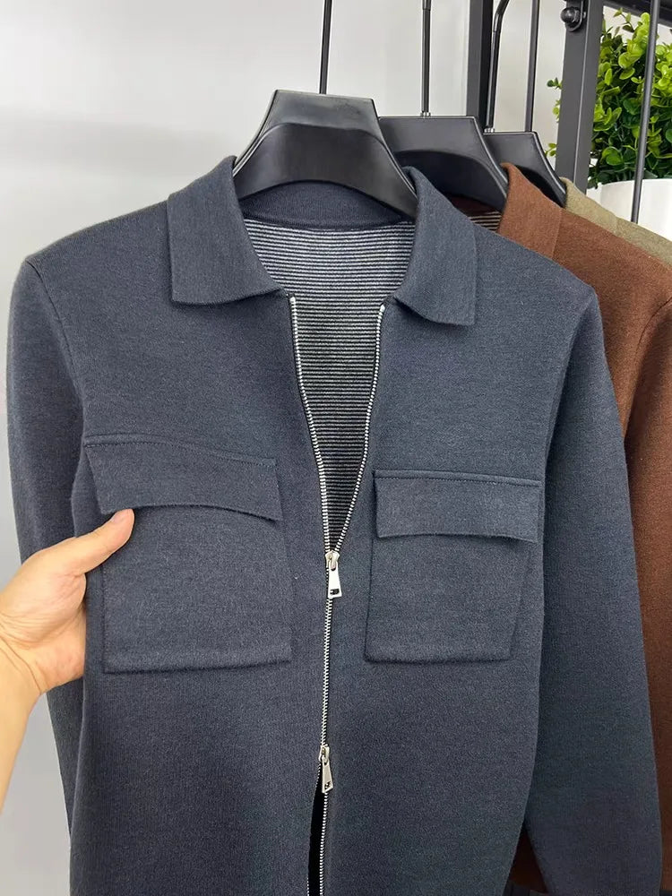 NORDVIK® Wool Zip Cardigan Coat – Scandinavian Edition