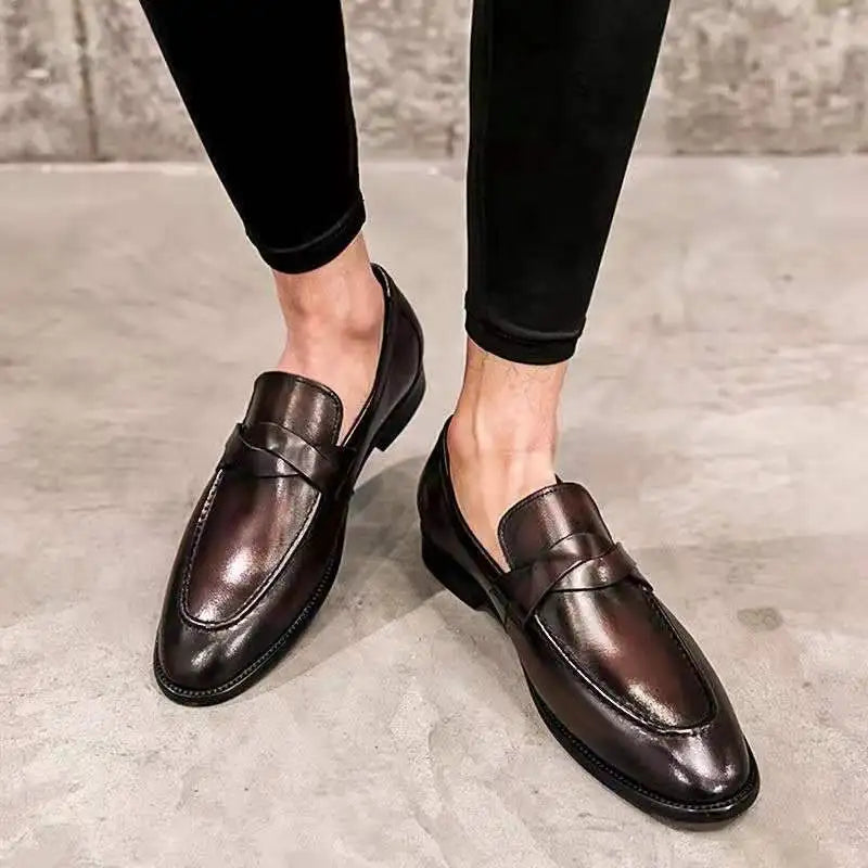 ITALO® Casual Leather Male Loafers - Magnattos