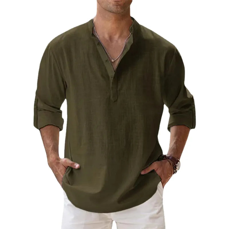TIRRENO® Cotton Linen Shirts Casual - Magnattos