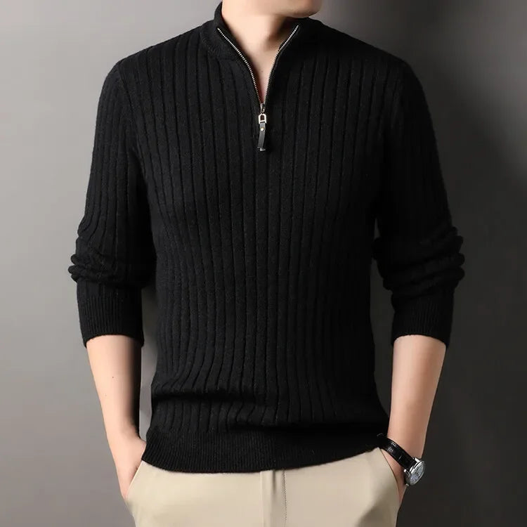 COMO® Sweater – Quarter-Zip Turtleneck Edition