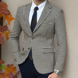 MONTCLARE® Houndstooth Plaid Blazer for Men