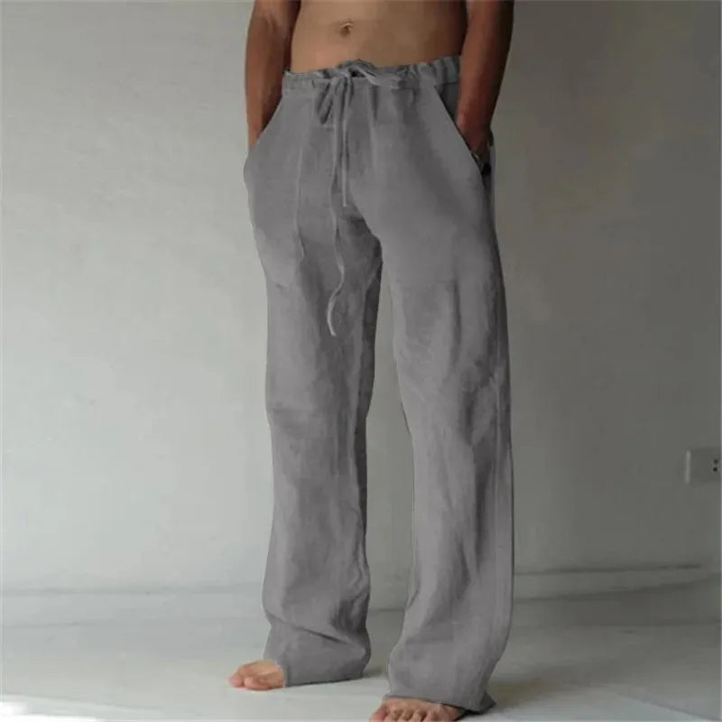 AMALFI® Cotton Linen Casual Trousers