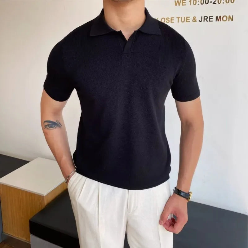 SOLARO® Loose Fit Summer Polo Shirt