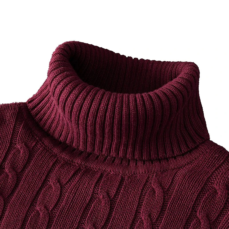 LUCA ROSSI® Wool Turtleneck Sweater - Magnattos