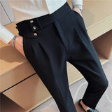 ARLINGTON® 2024 British Style High Waist Slim Fit Suit Pants for Men