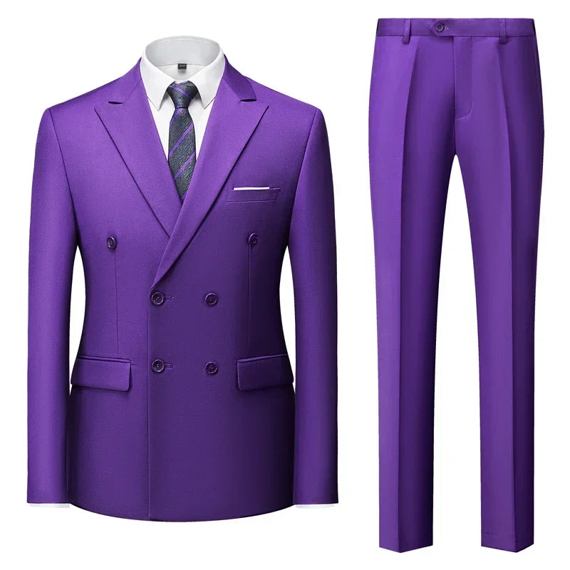 ALEKSEI® Suit Jacket Blazers Coat Pants 2 Peaces Set - Magnattos