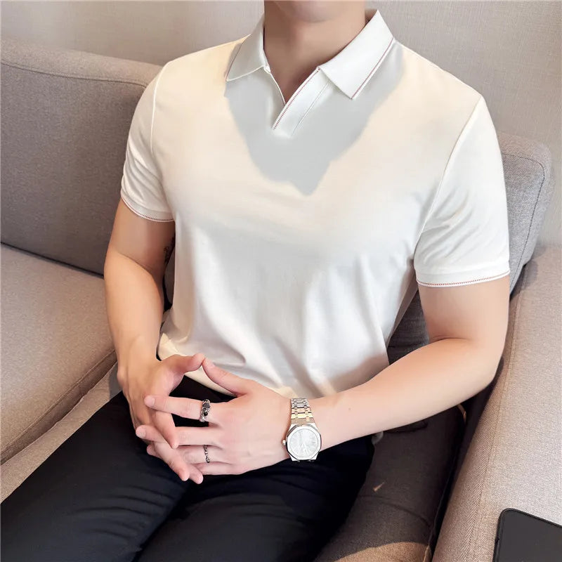 MONREALE® Men's Ice Silk Short Sleeve Polo Shirt