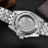 ALDERIO® 40MM GMT Automatic Men's Luxury Watch - Sapphire & Stainless Steel