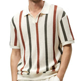 DAIKI® Lapel Short-sleeved Knit Polo Shirt