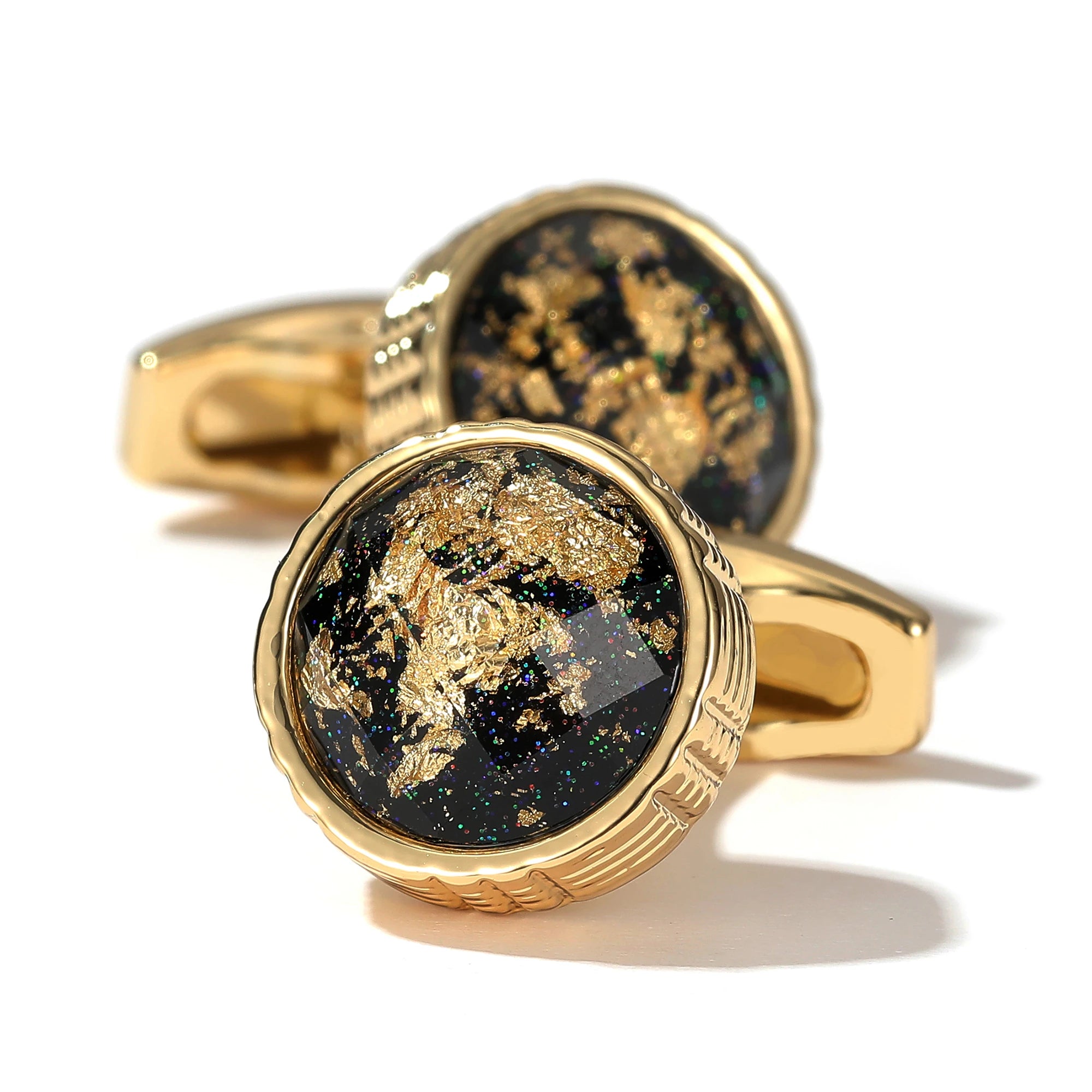IMPERIALI® Round World Map Cufflinks – Tuxedo Edition