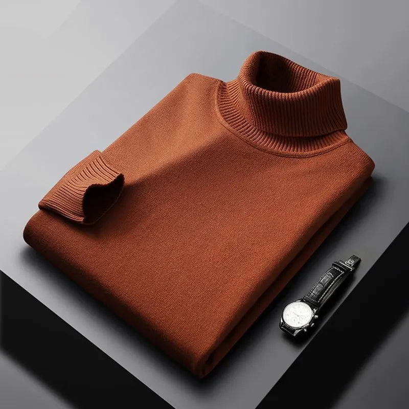 Long sleeve turtleneck mens sales