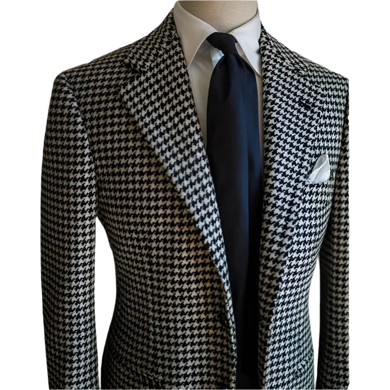 VIKTOR® Plaid Notched Lapel Suit Jacket - Magnattos