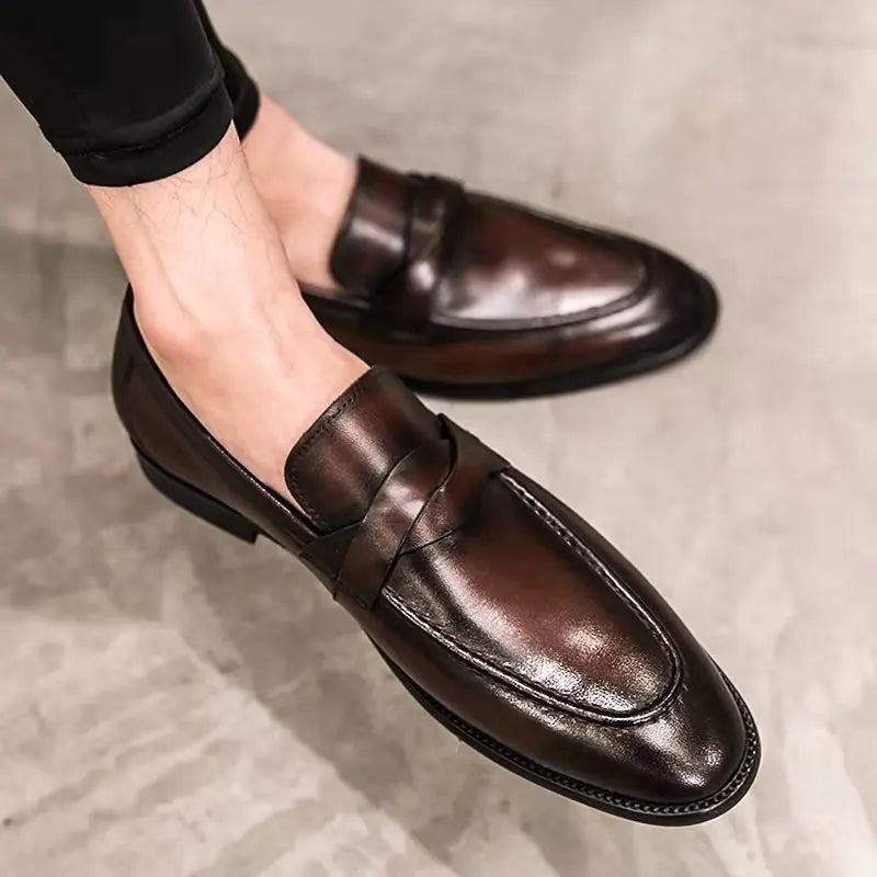 ITALO® Casual Leather Male Loafers - Magnattos