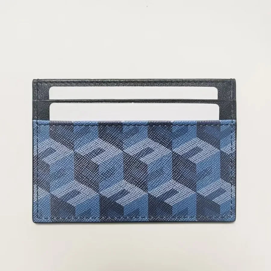 GENOVESE® 3D Geometric Genuine Leather Cardholder
