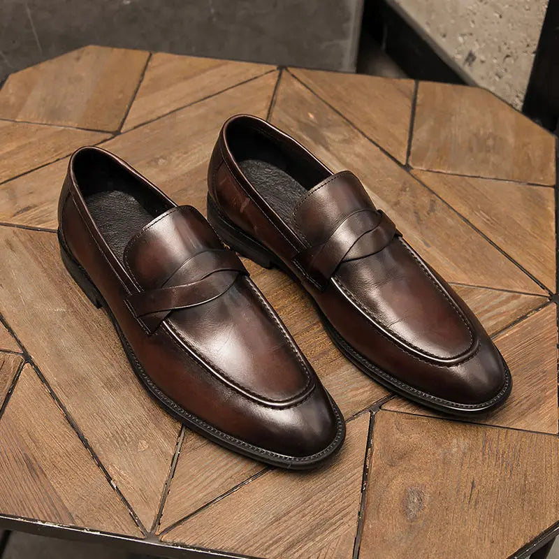 ITALO® Casual Leather Male Loafers - Magnattos