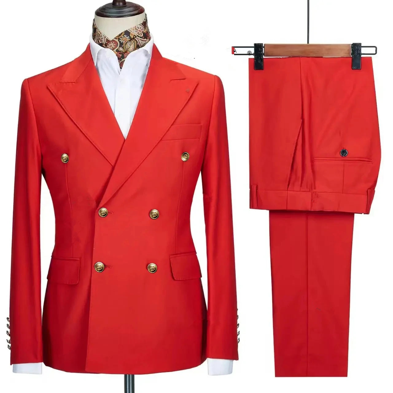 RENNEI® Slim Fit Suit Blazers Jacket Pants - Magnattos