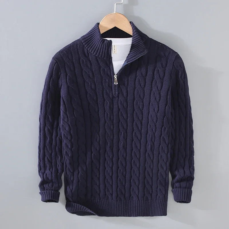 LUCERNE® Sweater – 100% Cotton Knitted Elegance