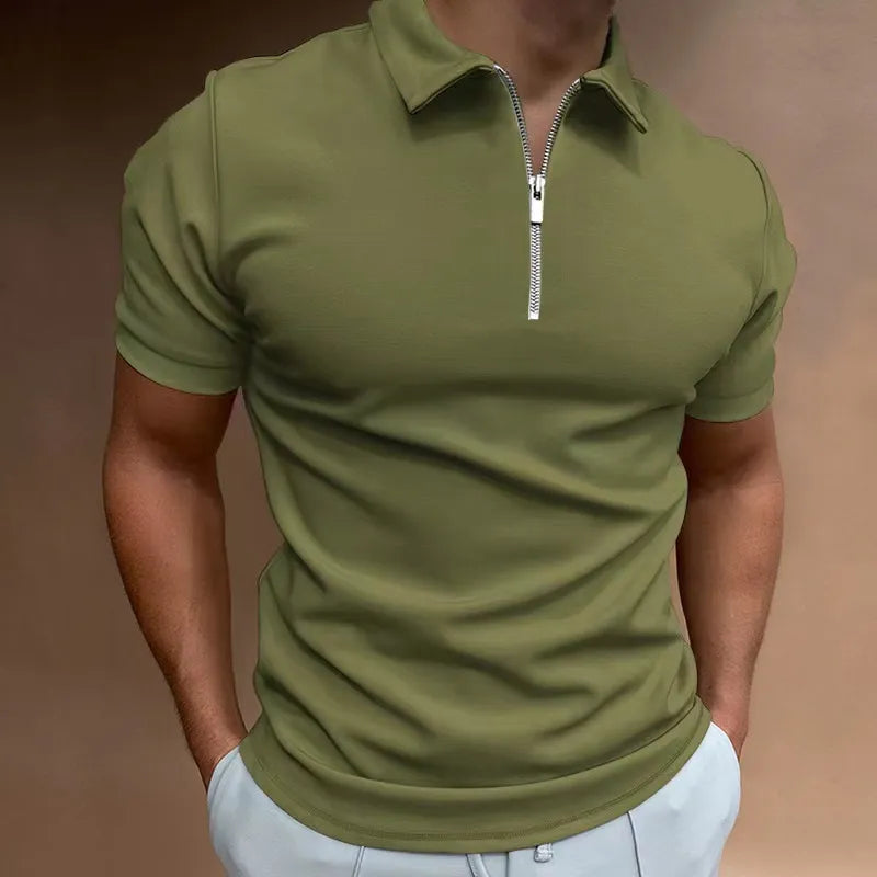 VICENZO® Men's Polo Shirt Collar Zipper - Magnattos