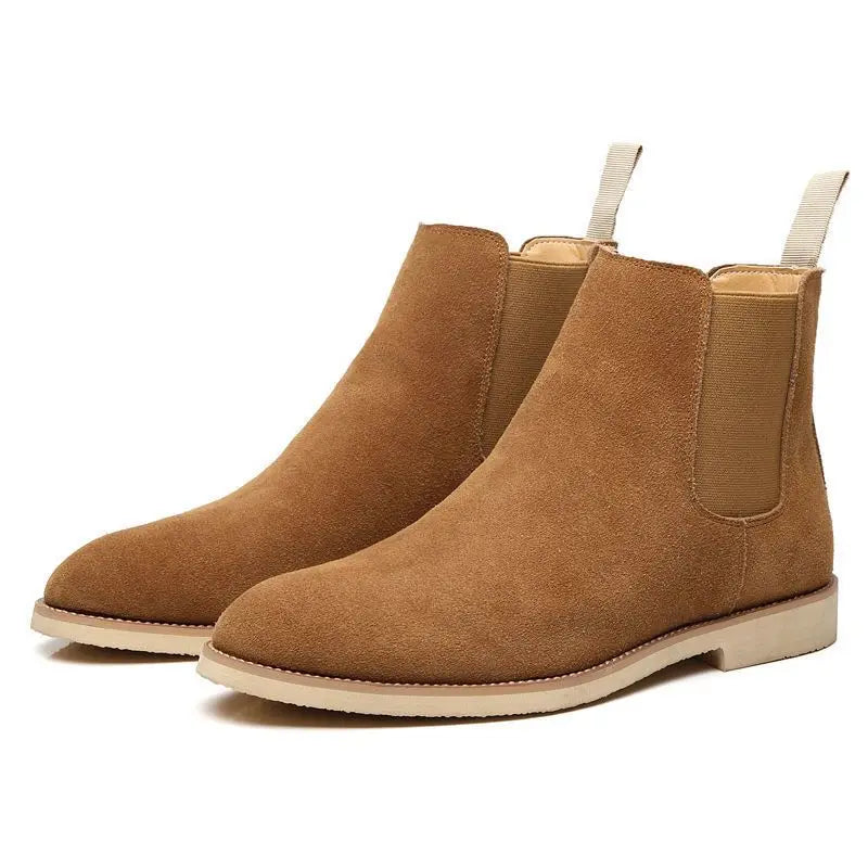 MANI® Retro Suede Genuine Leather Chelsea Boots for Men - Magnattos
