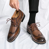 BROGUE® Handmade Leather Classic Shoes