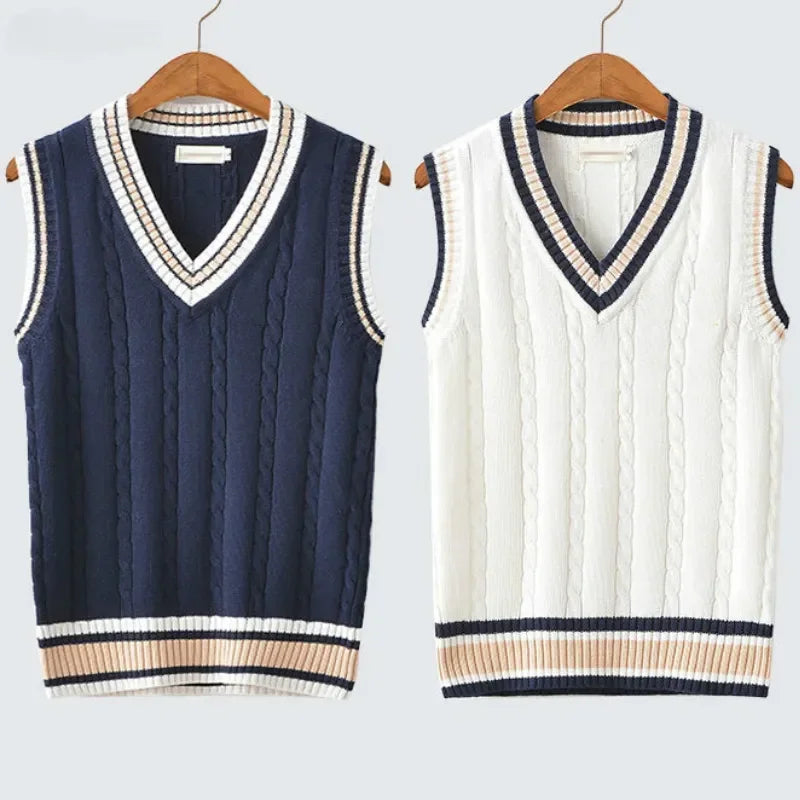 ANDREA® V-neck Retro Sweater - Magnattos
