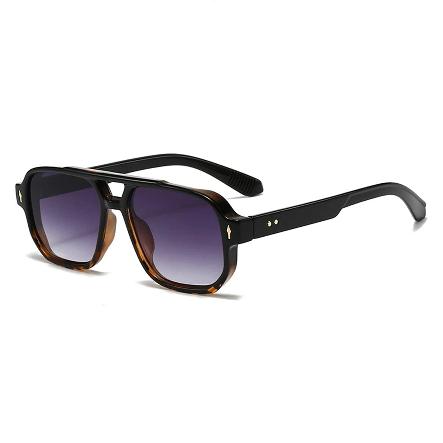 STIRLING® Square Tortoiseshell Preppy Sunglasses