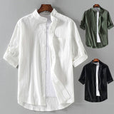 AMADEUS®  Men's Old Money Buttoned Shirt