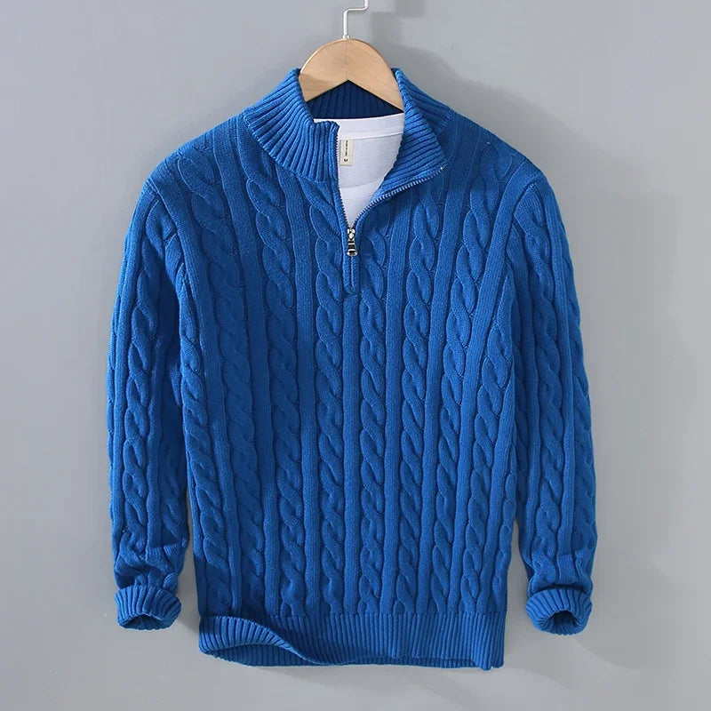 LUCERNE® Sweater – 100% Cotton Knitted Elegance