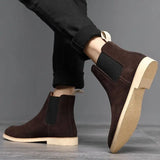 MANI® Retro Suede Genuine Leather Chelsea Boots for Men