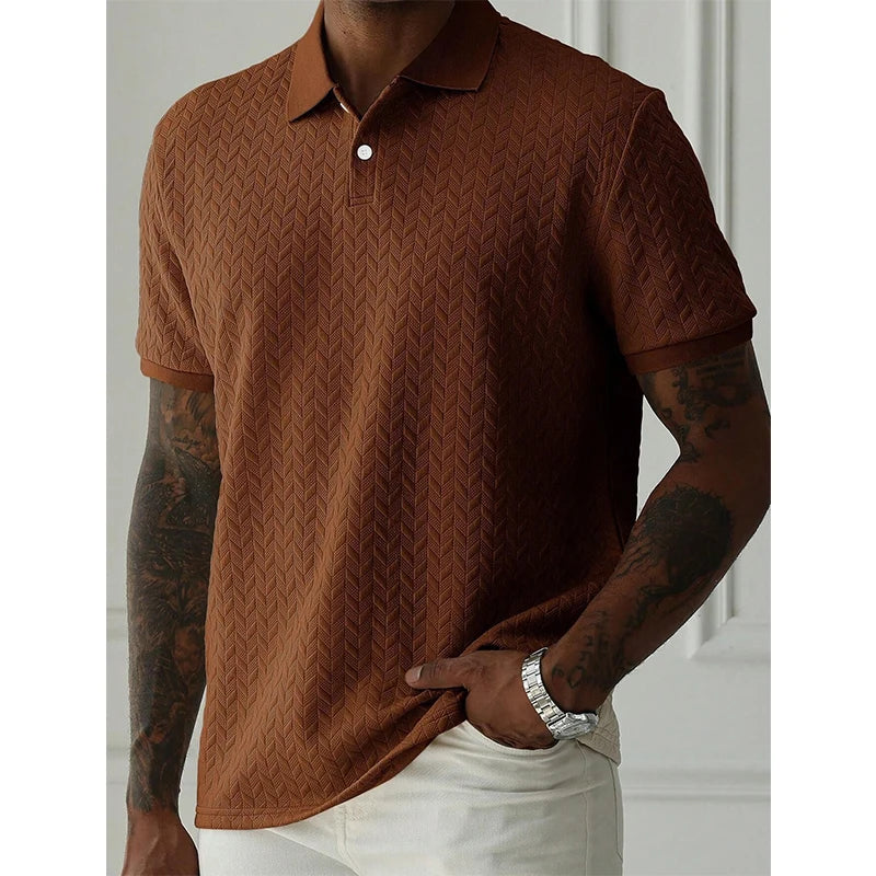 TORRINO® Short Sleeve Knit Polo Shirt