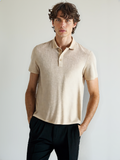 BELLAMY® Summer Men’s Korean Smart Casual Knit Polo with Lapel and Button Detail